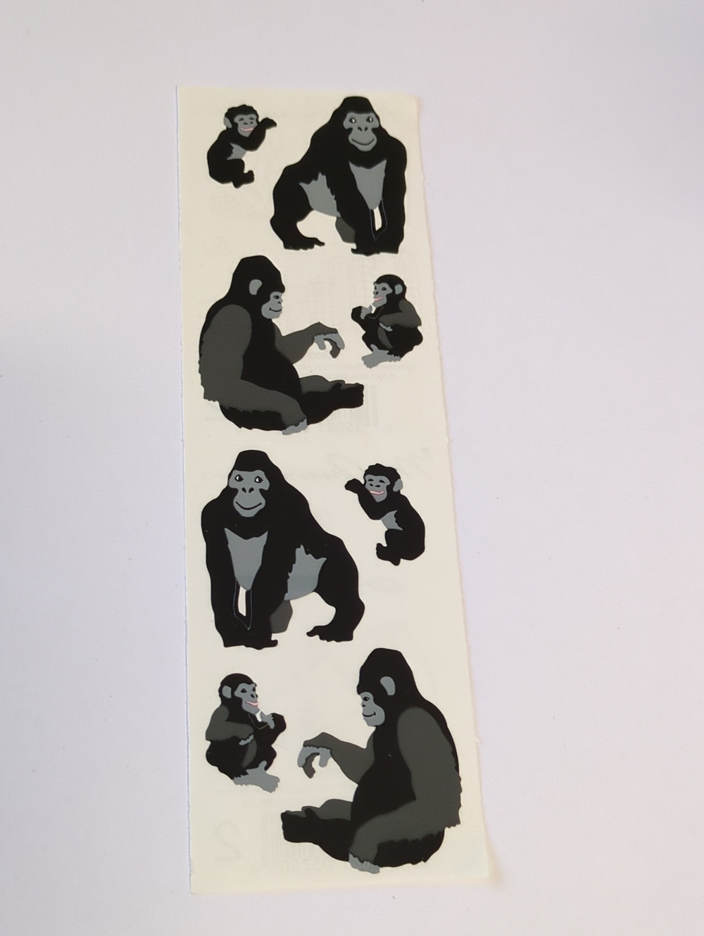 ☀️VTG Mrs. Grossman’s Gorilla Stickers Sheet Retired Rare